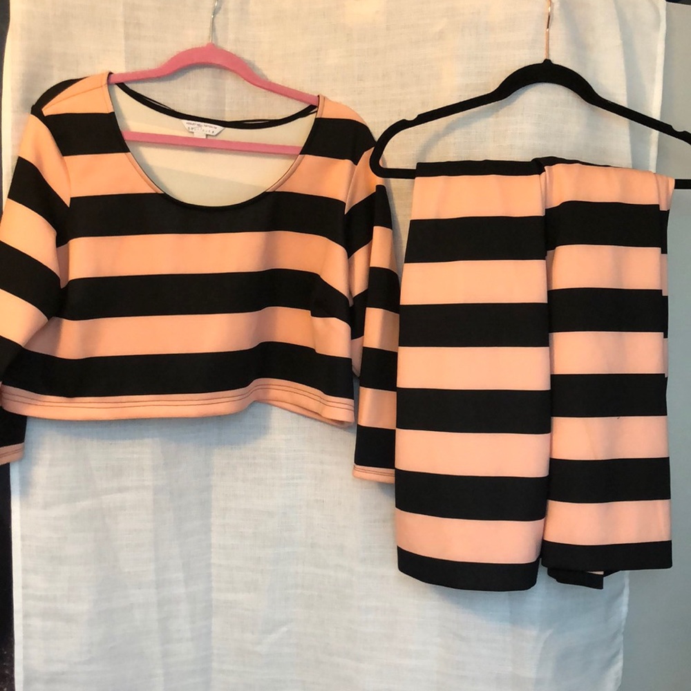 Crop top with skirt